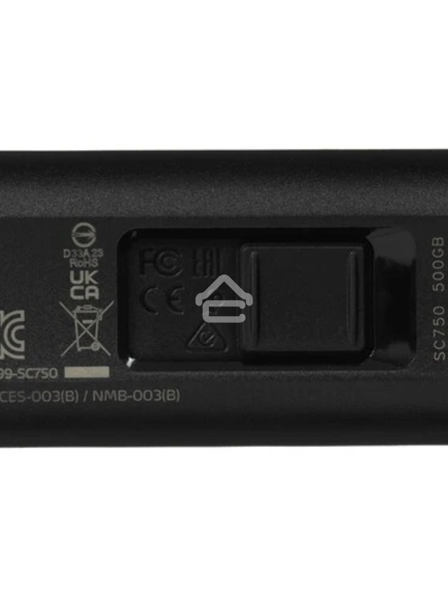 Твердотельный диск A-DATA External SC750 серый SC750-500G-CCBK 500GB USB 3.2 Gen 2 Type-C, [R/W -1050/1000 MB/s]