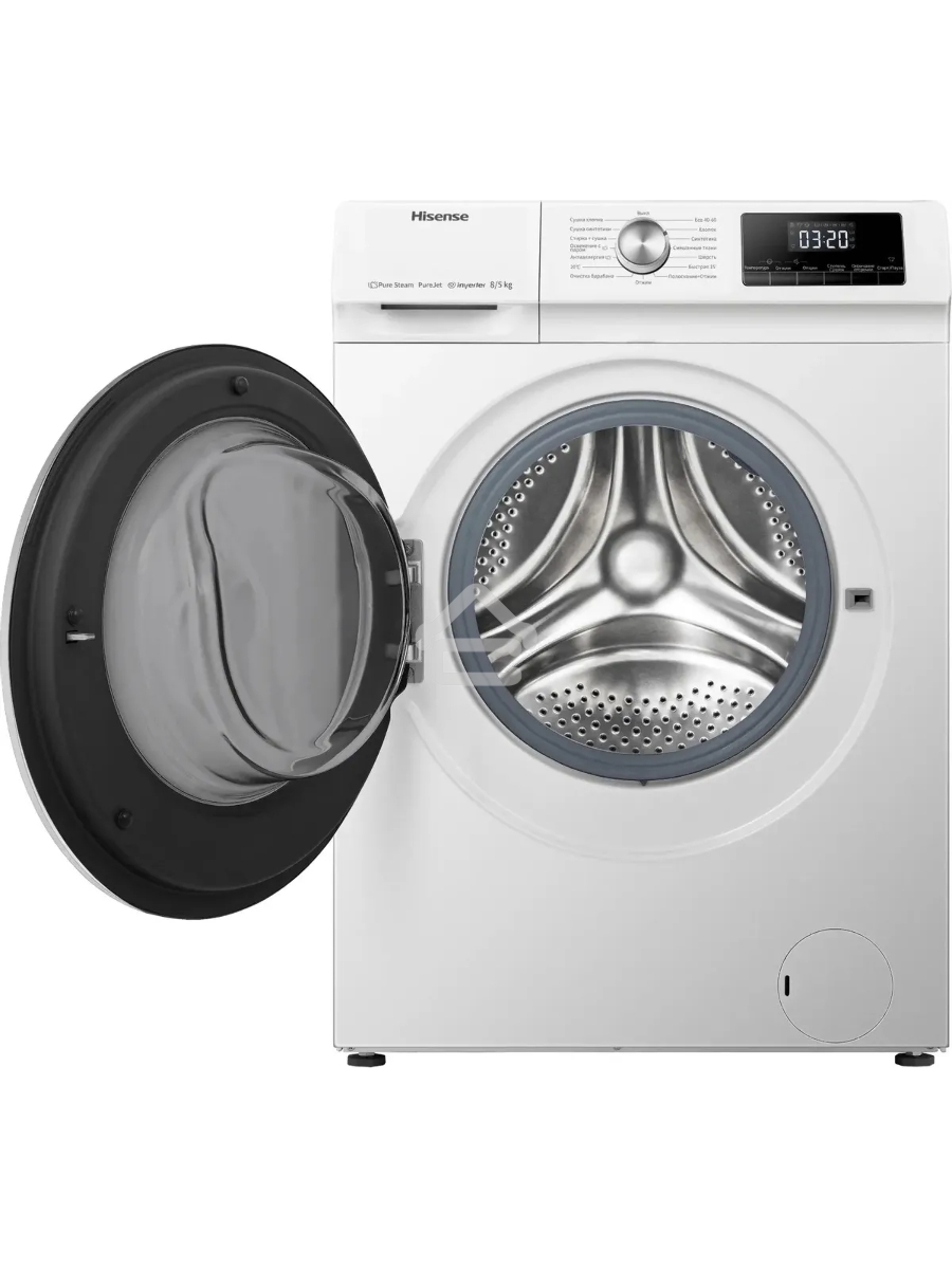 Стиральная машина Hisense WDQA8014VM класс: A загр.фронтальная макс.:8кг (с сушкой) белый