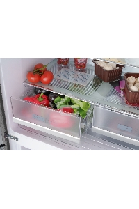 Холодильник Weissgauff WCD 450 INOX GLASS нержавеющая сталь трехкамерный side-by-side 286/141л морозилка снизу