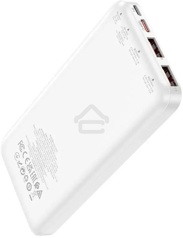 Портативный аккумулятор Hoco J101 Astute 10000mAh QC3.0/PD3.0 22.5W 5A 2xUSB-A/USB-C белый (J101 ASTUTE белый)