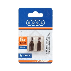 Бита EDGE by PATRIOT T20, сталь S2, длина 25 мм, 2шт в блистере