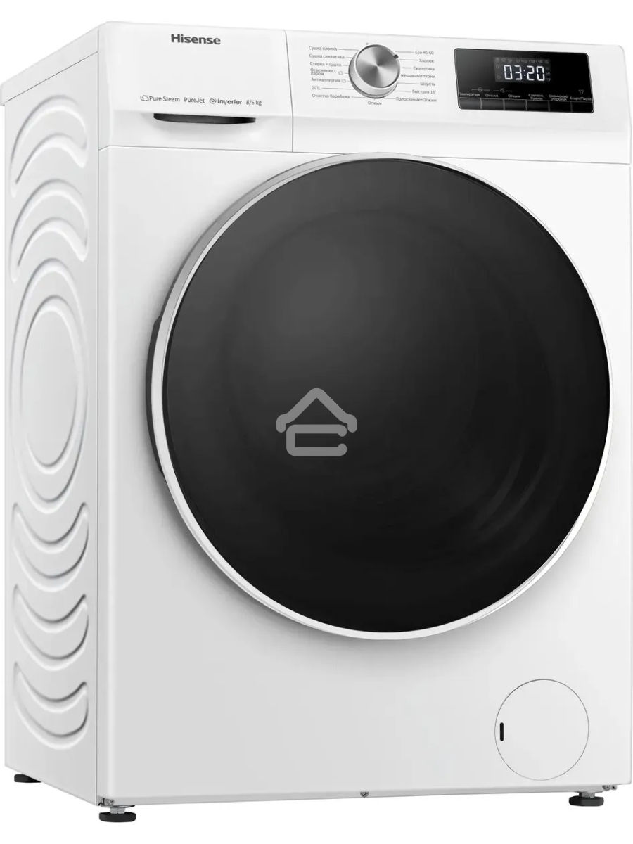 Стиральная машина Hisense WDQA8014VM класс: A загр.фронтальная макс.:8кг (с сушкой) белый