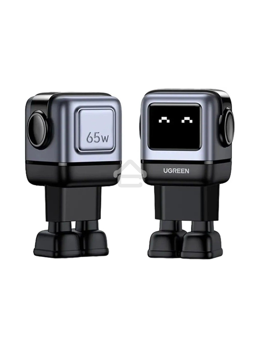 Сетевое зарядное устройство UGREEN CD361 (25685B) UNO 65W USB-A+2*USB-C Robot GaN Tech Fast Charger  