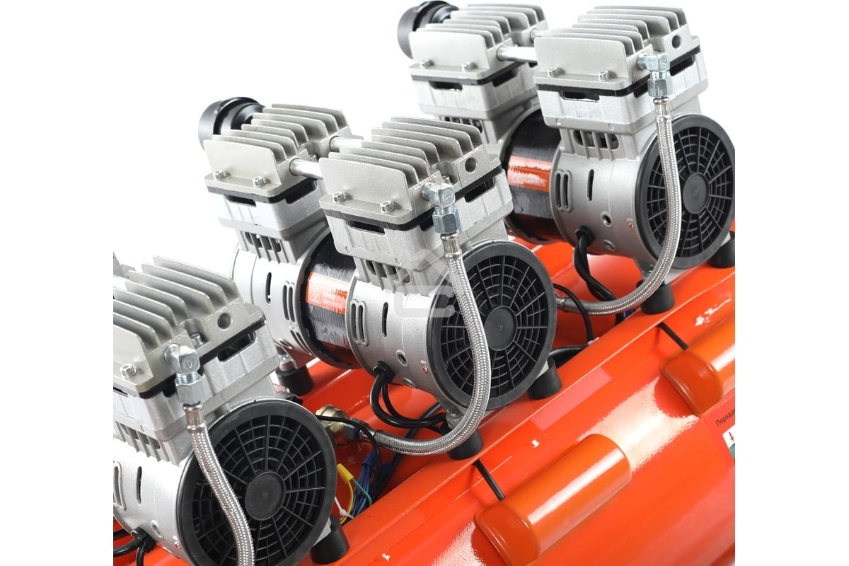 Компрессор Patriot поршневой безмасляный WO 100-440, 440 л/мин, 8 бар, 2500 Вт, 100 л, быстросъем и 