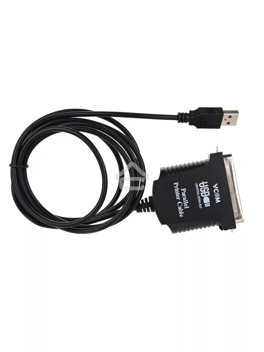 Кабель AM/LPT 1.8м VCOM Кабель-адаптер USB -> LPT (прямое подключение к LPT порту принтера), VUS7052