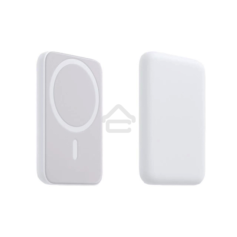 Портативное беспроводное зарядное устройство Power Bank (аккумуляторная батарея) 5000 mAh, MagSafe, белый Rexant