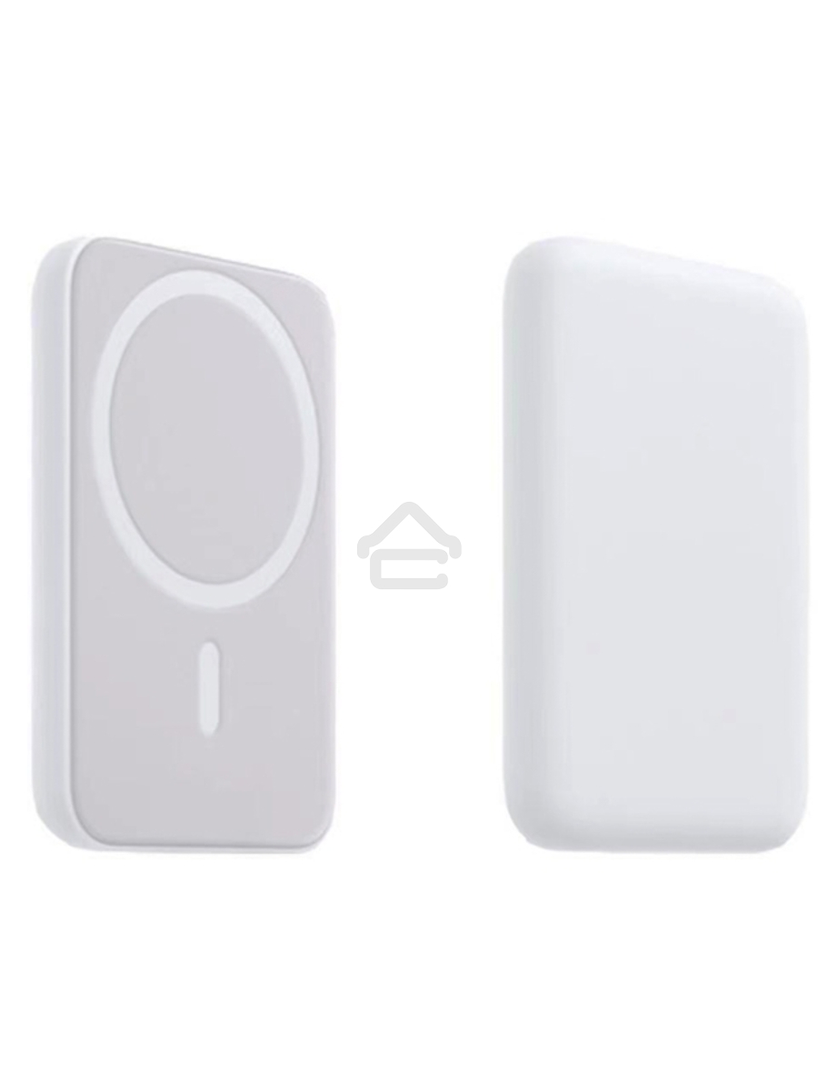 Портативное беспроводное зарядное устройство Power Bank (аккумуляторная батарея) 5000 mAh, MagSafe, белый Rexant