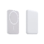 Портативное беспроводное зарядное устройство Power Bank (аккумуляторная батарея) 5000 mAh, MagSafe, белый Rexant
