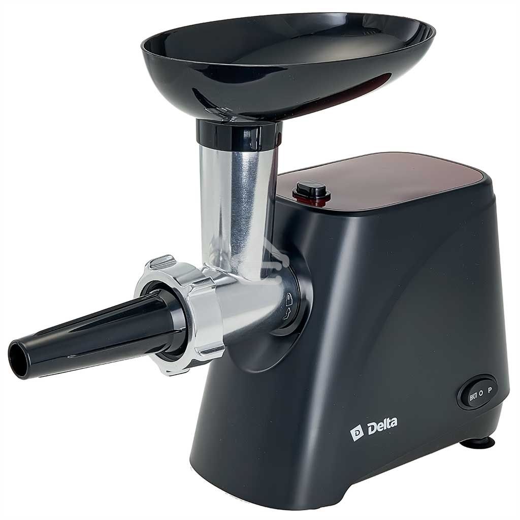 Мясорубка DELTA DL-6106M черный с красным