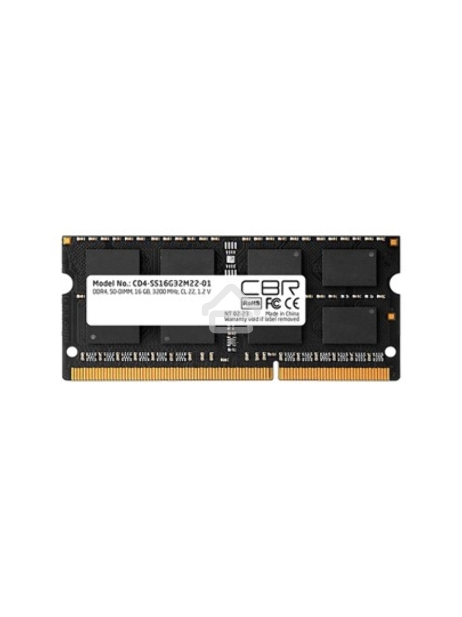 Оперативная память CBR, DDR4, 16GB (1x16GB), 3200MHz, CL22, SO-DIMM