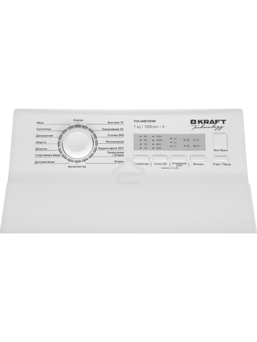 Стиральная машина Kraft Technology TCH-UME7303W белый, загрузка вертикальная 7 кг, 1200 об/мин., класс: A