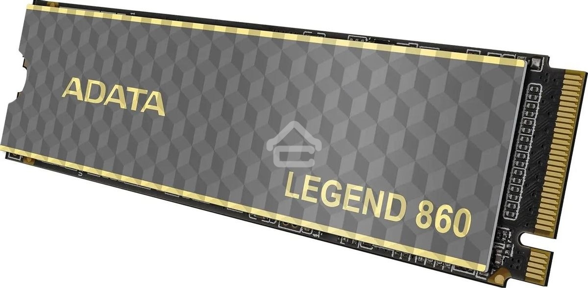 Накопитель SSD ADATA LEGEND 860, 2Tb, PCIe 4.0 x4, M.2 2280, NVMe, R/W 6000/5000, с радиатором