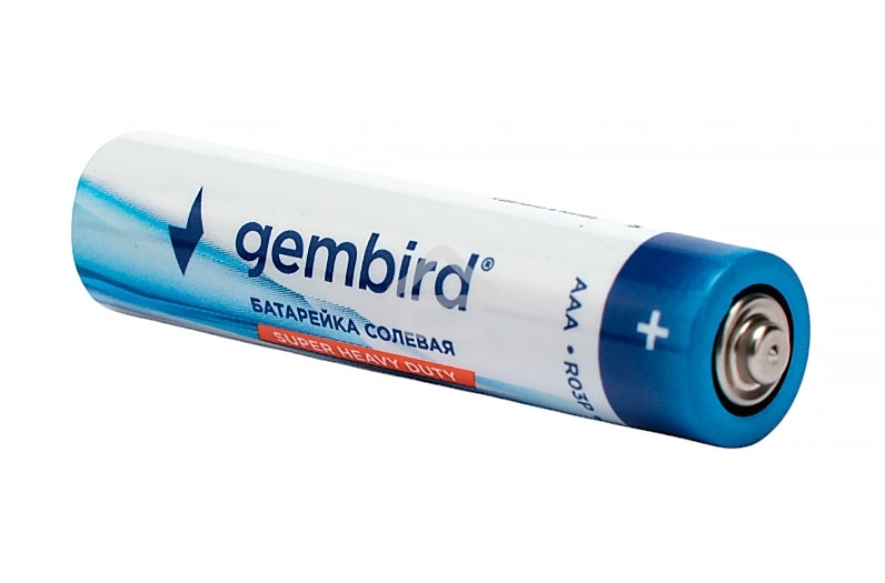 Батарейки солевые Gembird GB-R03P-24B, тип AAA, 24шт, коробка