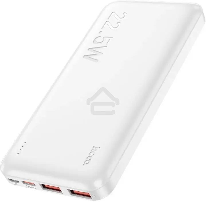 Портативный аккумулятор Hoco J101 Astute 10000mAh QC3.0/PD3.0 22.5W 5A 2xUSB-A/USB-C белый (J101 ASTUTE белый)