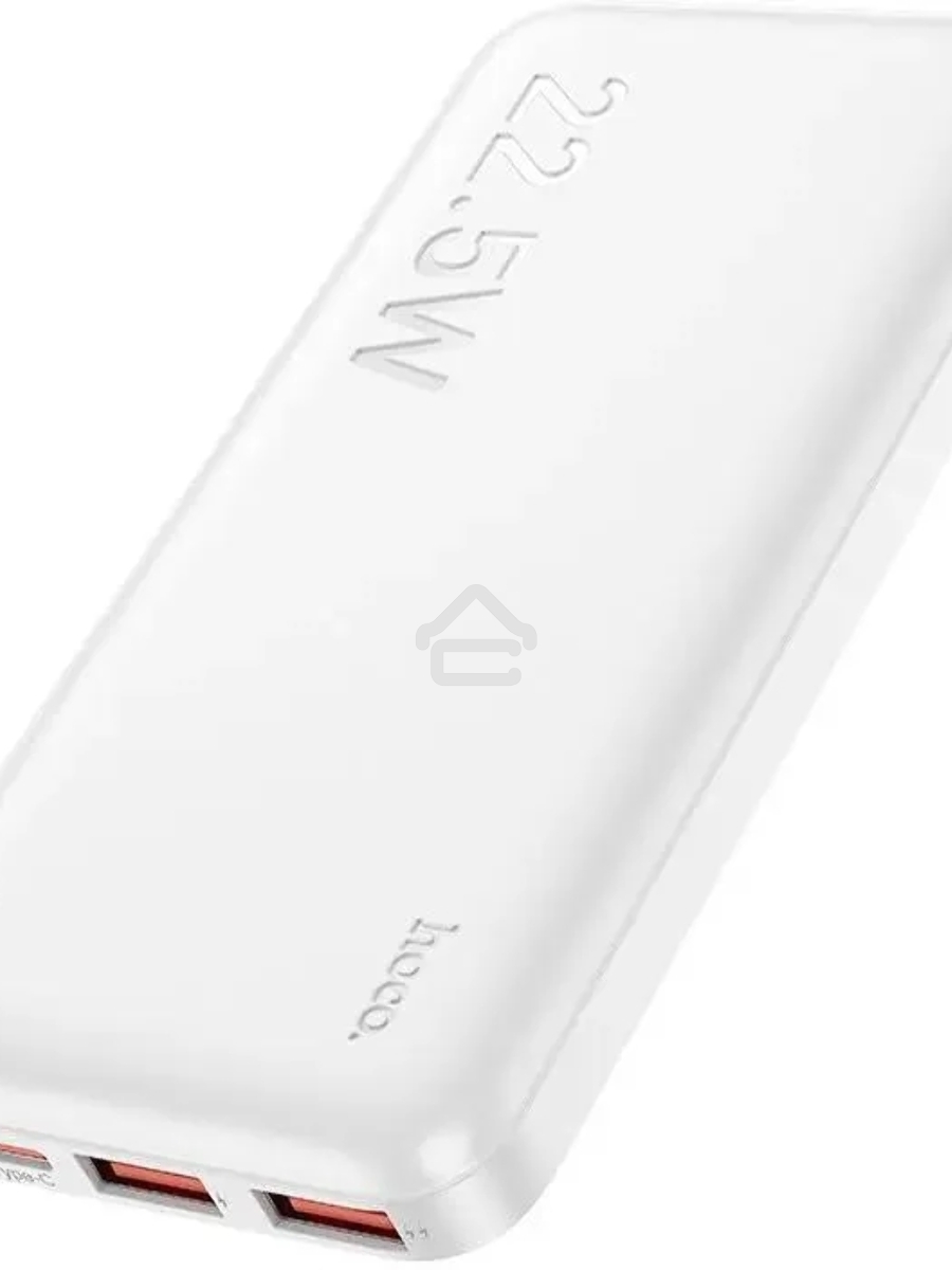 Мобильный аккумулятор Hoco J101 Astute 10000mAh QC3.0/PD3.0 22.5W 5A 2xUSB-A/USB-C белый (J101 ASTUTE WHITE)