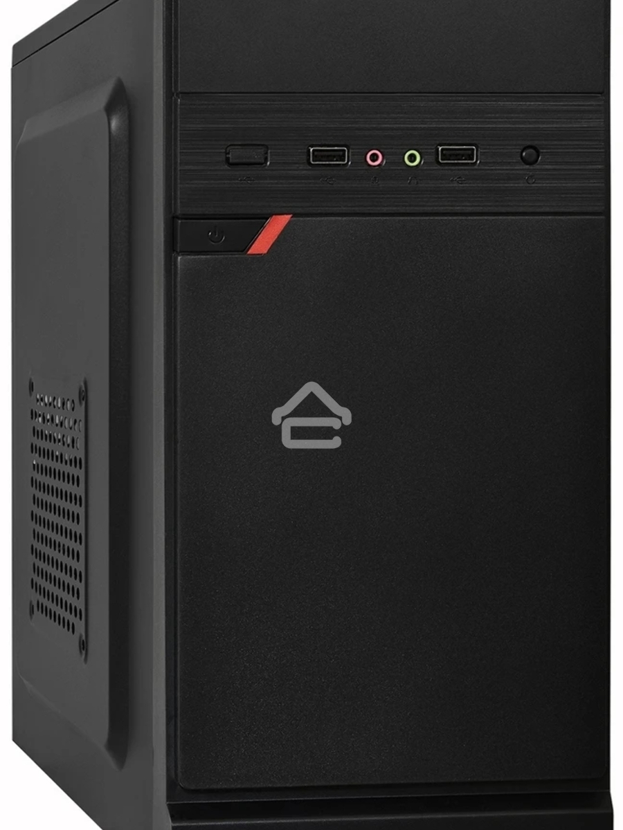 Корпус Minitower ExeGate BAA-106-UNS400 (mATX, БП UNS400 с вент. 12см, 2*USB, аудио, черный)