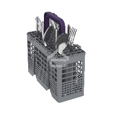 Посудомоечная машина Beko DVS050R02S, серебристая, 44.8 см, 10 компл., 49 дБ, класс A