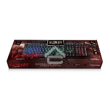 Клавиатура проводная Qumo Unicorn K01, 104 клавиш мультимедиа, встроенная радужная подсветка