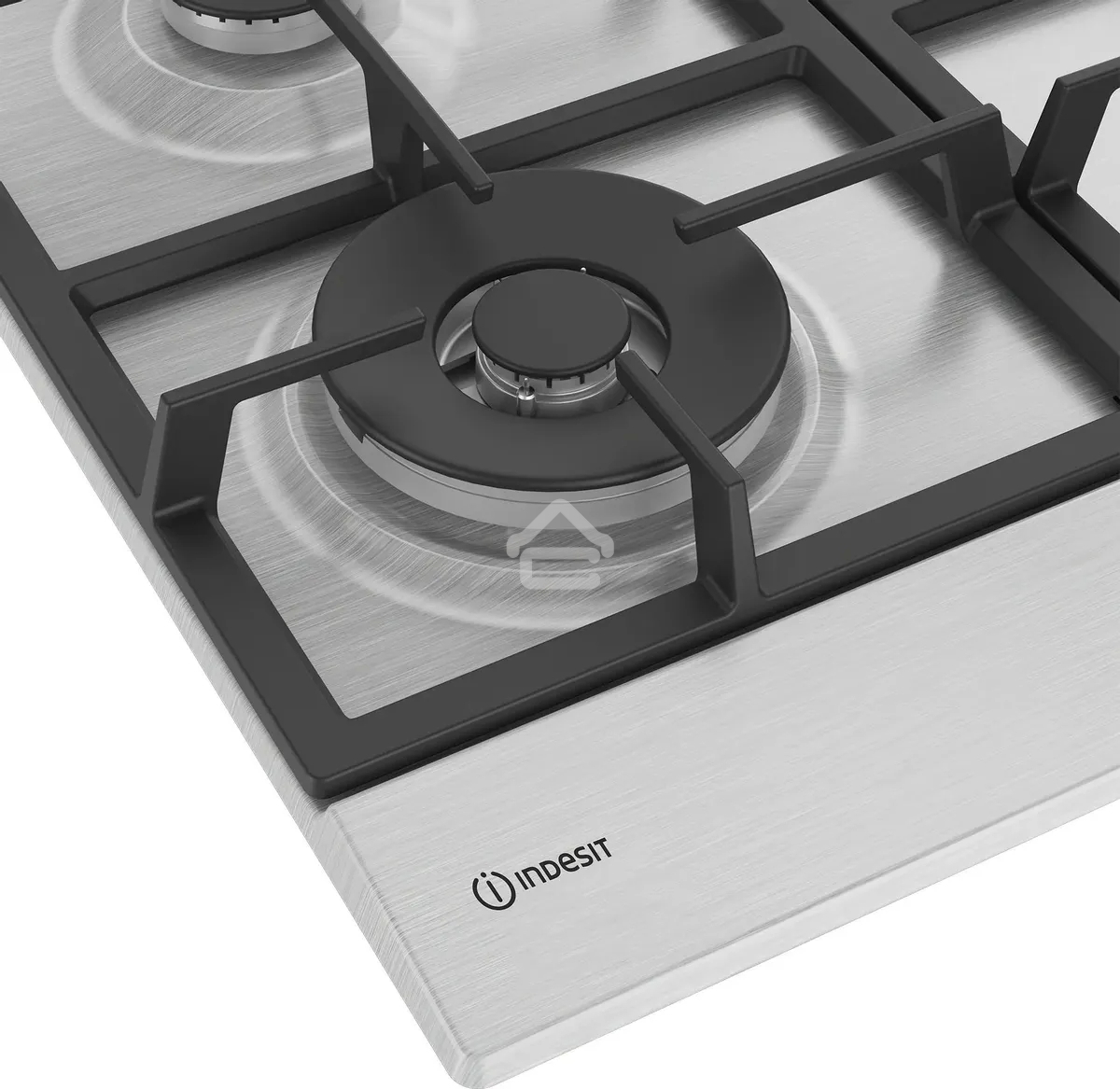 Газовая варочная панель Indesit THPM 642 W/IX/I, нержавеющая сталь