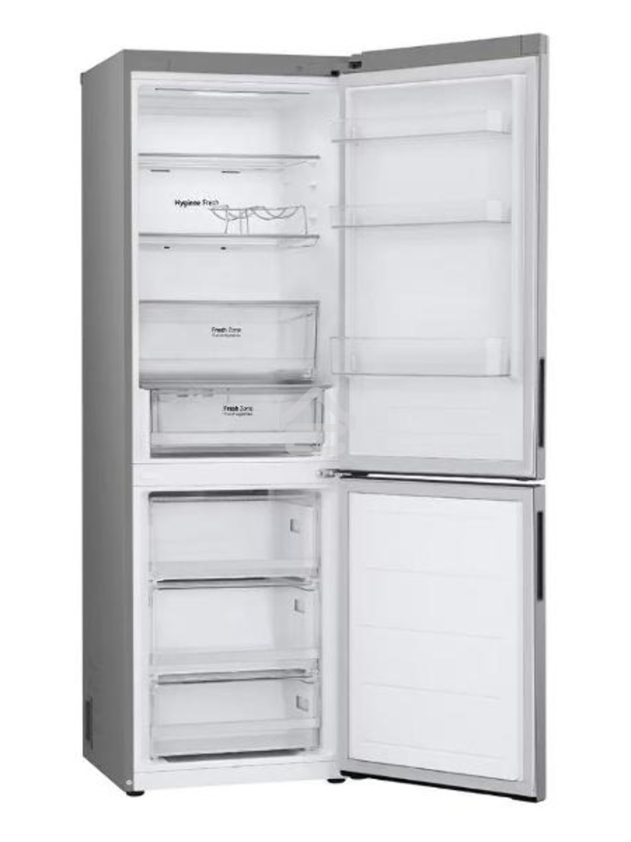 Холодильник LG GC-B459ANMW серебристый двухкамерный 234/110л морозилка снизу