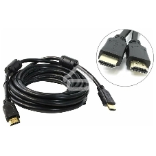 Кабель HDMI 5bites Кабель 5bites APC-014-030 HDMI M/HDMI M V1.4b, высокоскоростной, ethernet+3D, зол.разъемы, ферр.кольца, 3м.