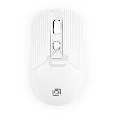 Мышь беспроводная Oklick 509MW белый, 1600 dpi, радиоканал, USB, кнопки - 4