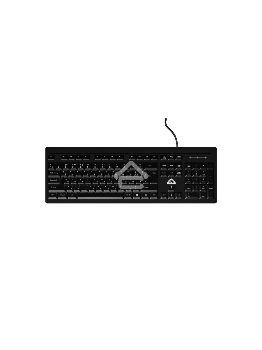Клавиатура проводная БЕШТАУ КЛ104РУ 104 клавиши, USB, 1,8м, Цвет русской/латинской раскладки (Белый/Белый) лазерная гравировка, черный МИНПРОМТОРГ (МПТ)