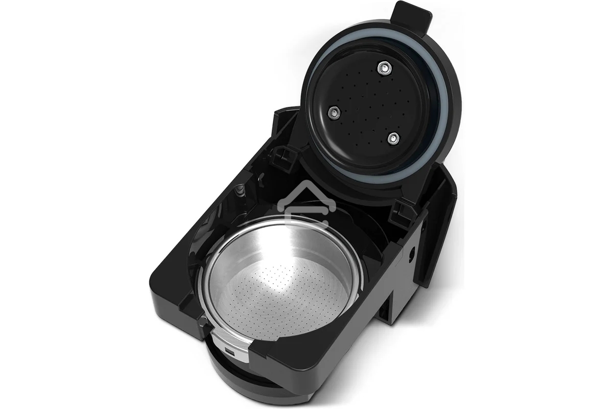 Кофеварка комбинированная BQ CM3000 черный, исп. кофе - молотый, капсулы Nespresso/Dolce Gusto, 0.6 л, 1450 Вт, 19 Бар.