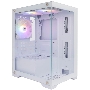 Компьютерный корпус 1STPLAYER MIKU Mi2 White / mATX / 3x120mm LED fans / Mi2-WH-3F1-W