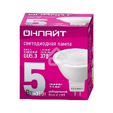 Лампа светодиодная ОНЛАЙТ 71638 OLL-MR16-5-230-4K-GU5.3