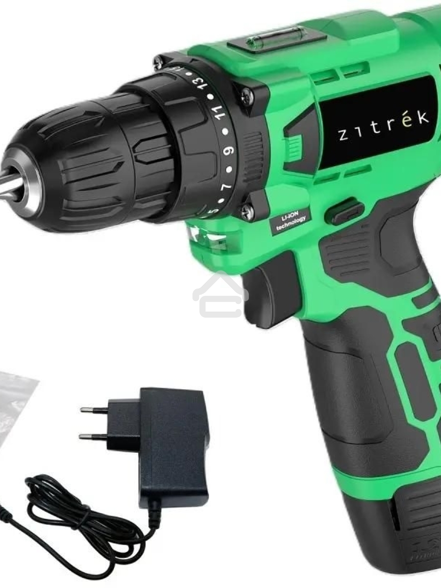 Дрель-шуруповерт Zitrek Green Li Plus 083-1021, Аккумуляторная, 12В