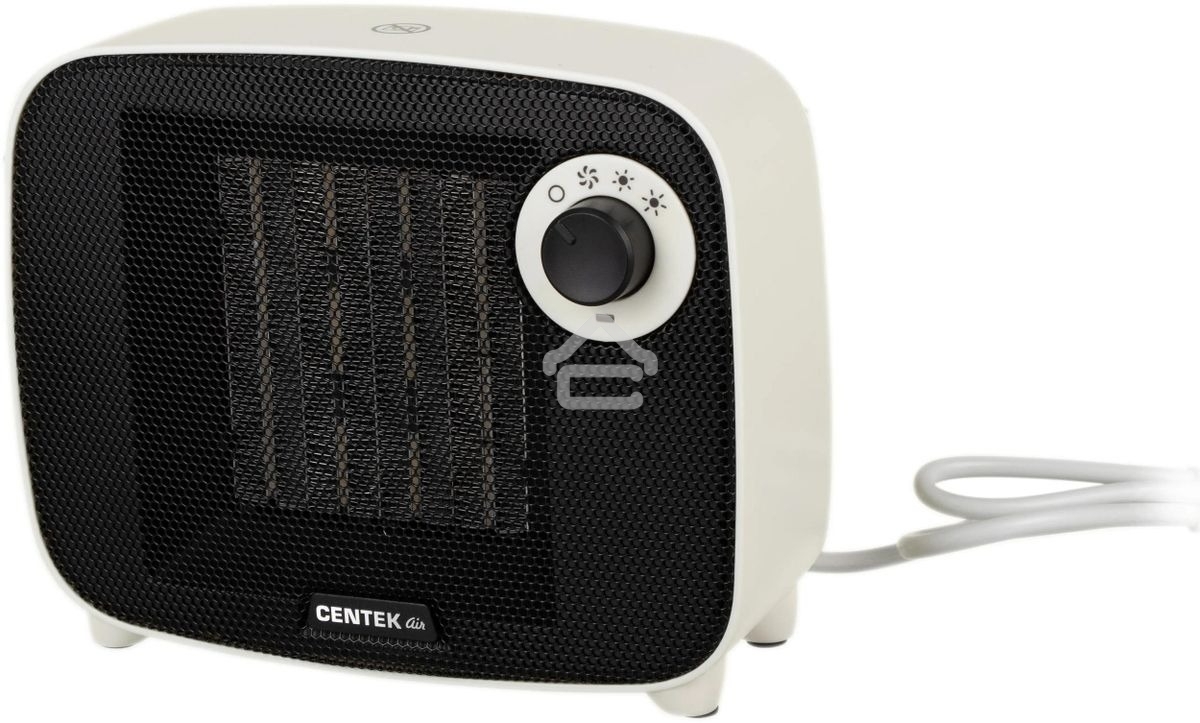 Тепловентилятор Centek CT-6023 белый/черный, 750/1500 Вт, 15 м2