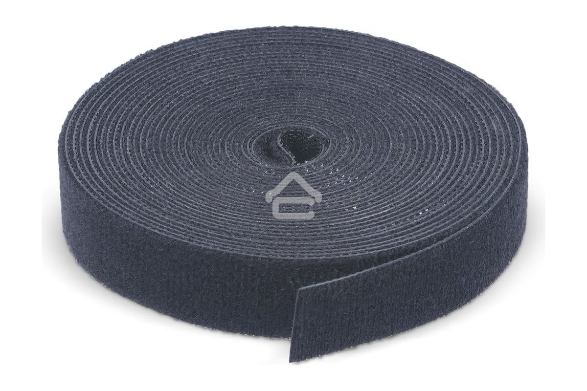 Лента липучая Cabeus ROL-5x16-BK, 16 мм Ш, 5 000 мм Д, материал: полиамид, черный