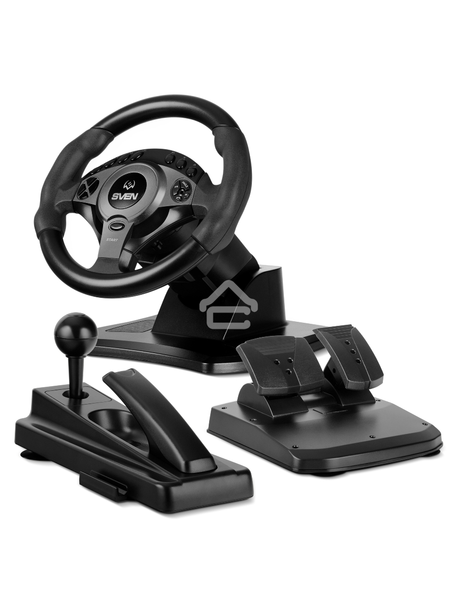 Руль Sven GC-W750 16кноп. (с педалями) черный