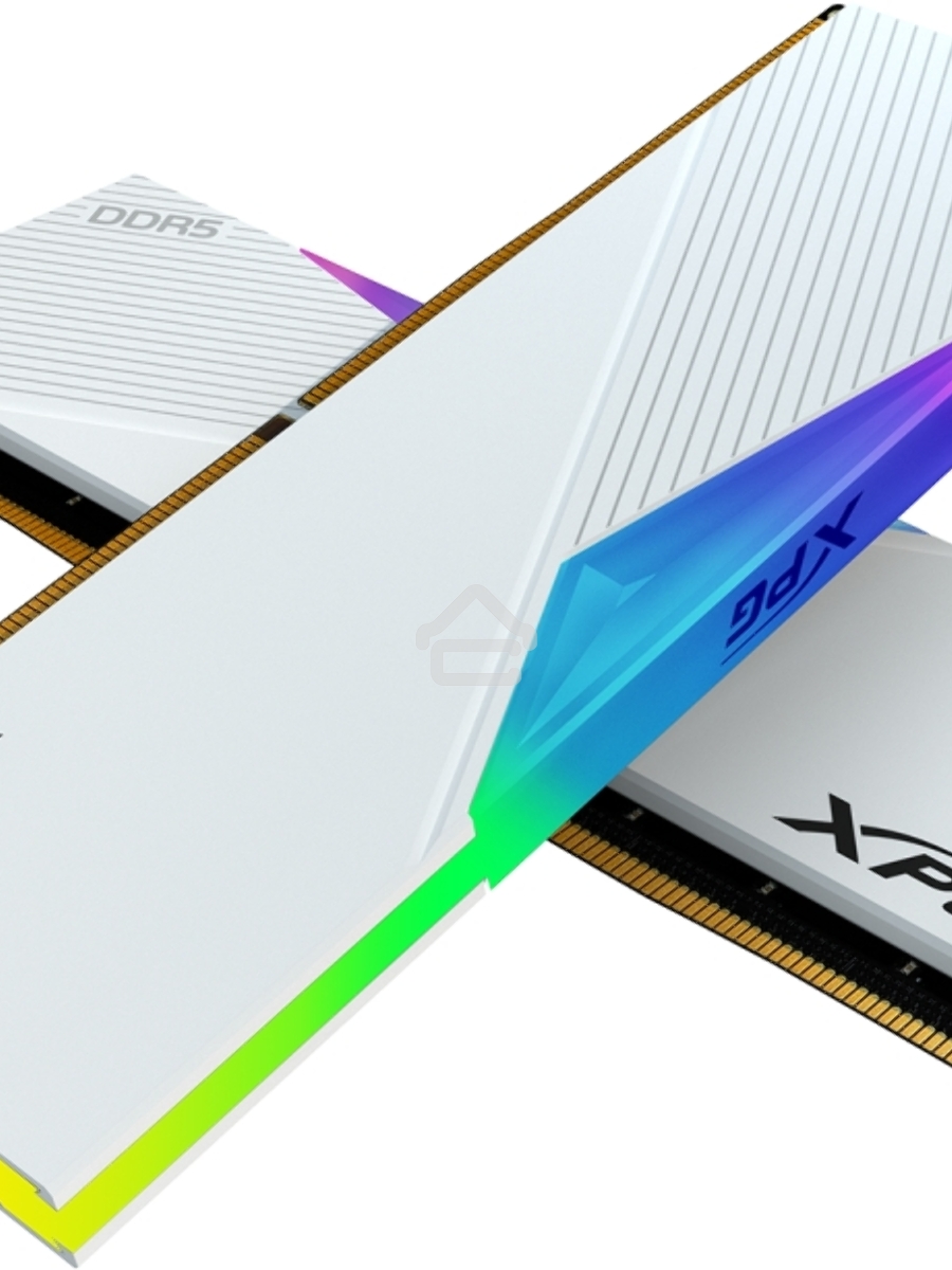 Оперативная память XPG Lancer, DDR5, 64GB (2x32GB), 6000MHz, CL30, DIMM, с радиаторами, белый