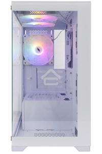 Компьютерный корпус 1STPLAYER MIKU Mi2 White / mATX / 3x120mm LED fans / Mi2-WH-3F1-W