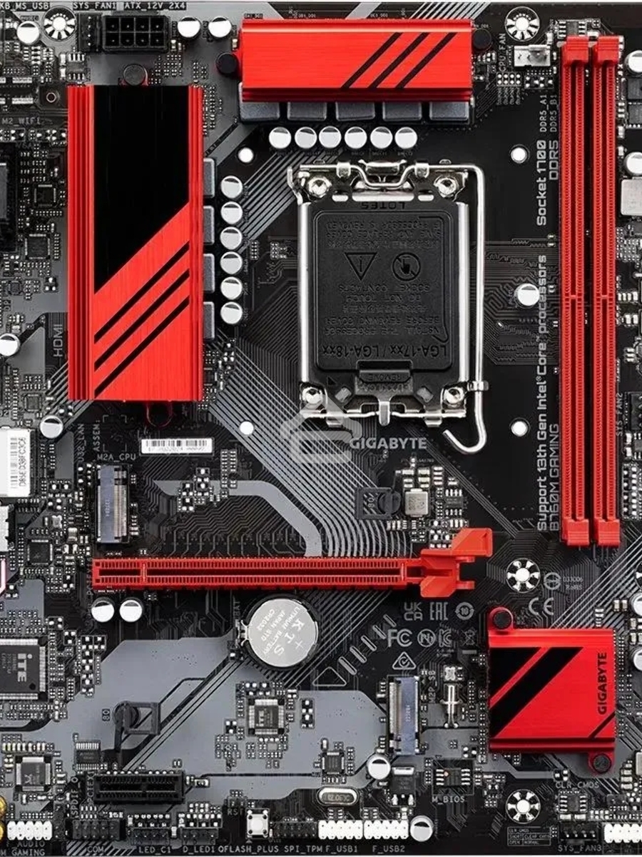 Материнская плата Gigabyte B760M GAMING, LGA 1700, Intel B760, 2xDDR5, 4xSATA, 2xM.2, 1xPCI-E 4.0 x16, 1xPCI-E x1, 1xHDMI, 1xDP, 1xVGA, 1x 2.5Gb LAN, 3xUSB-A 3.2 Gen 1, 1xUSB-C 3.2 Gen 1, 2xUSB-A 2.0, 3x3.5 мм, 7.1, Micro-ATX