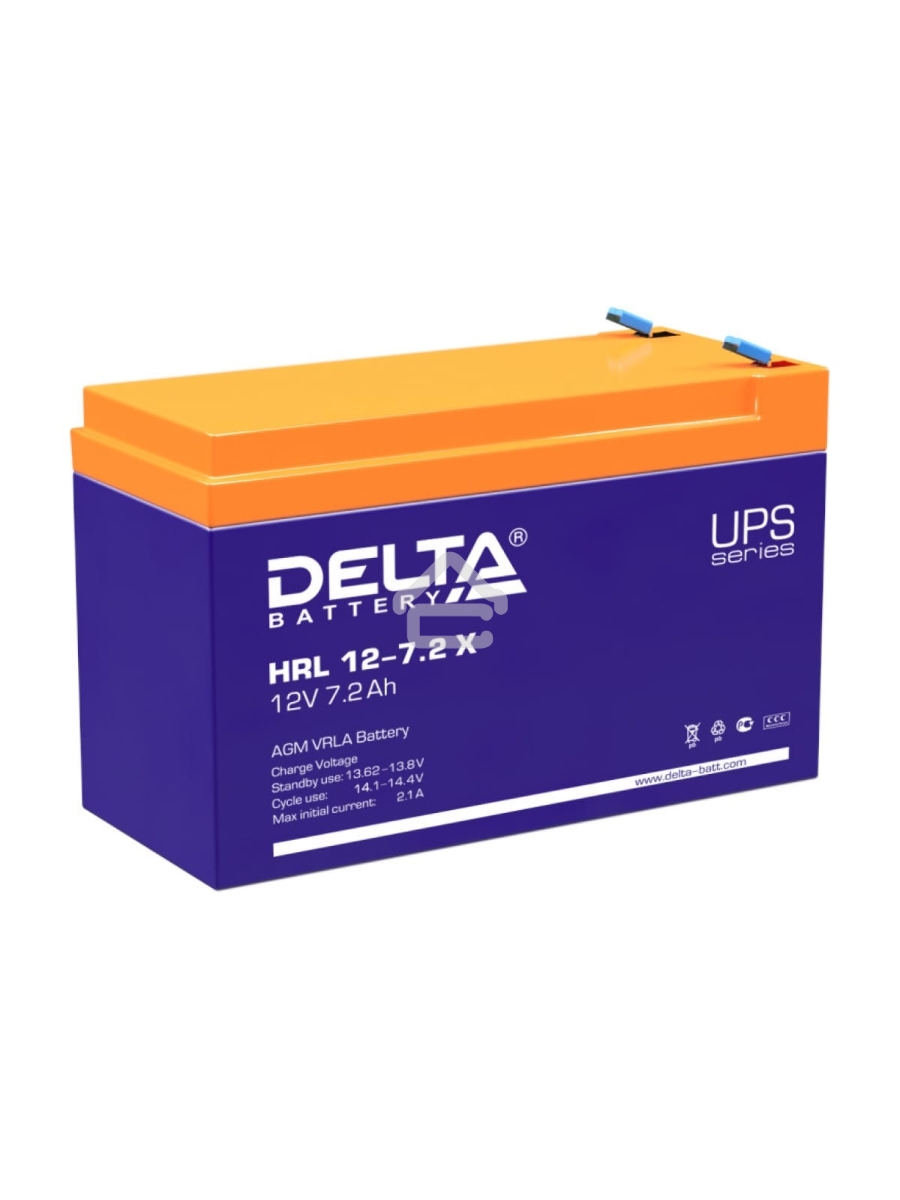 Батарея Delta HRL 12-7.2Х (12V 7.2Ah)
