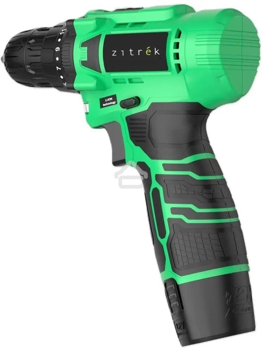 Дрель-шуруповерт Zitrek Green Li Plus 083-1021, Аккумуляторная, 12В