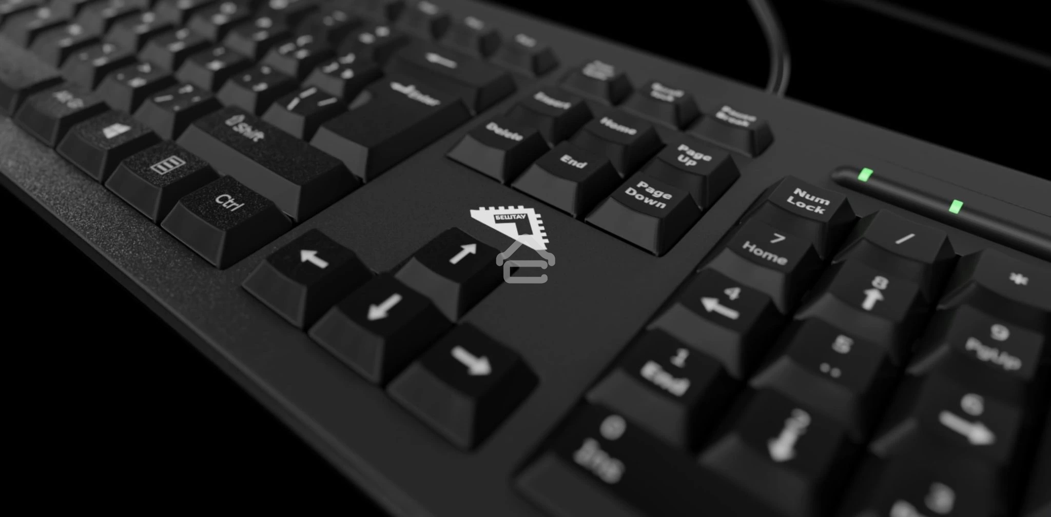 Клавиатура проводная БЕШТАУ КЛ104РУ 104 клавиши, USB, 1,8м, Цвет русской/латинской раскладки (белый/белый) лазерная гравировка, черный МИНПРОМТОРГ (МПТ)