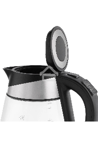 Чайник электрический Vitek VT-1177 1.7л. 2200Вт серебристый/черный корпус: стекло/металл/пластик