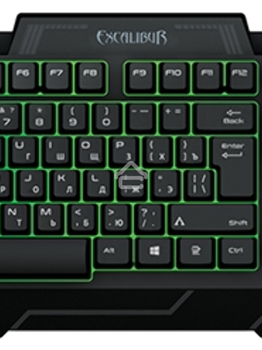 Игровая клавиатура Qumo Excalibur K67, проводная, 104, встроенные радужная подсветка