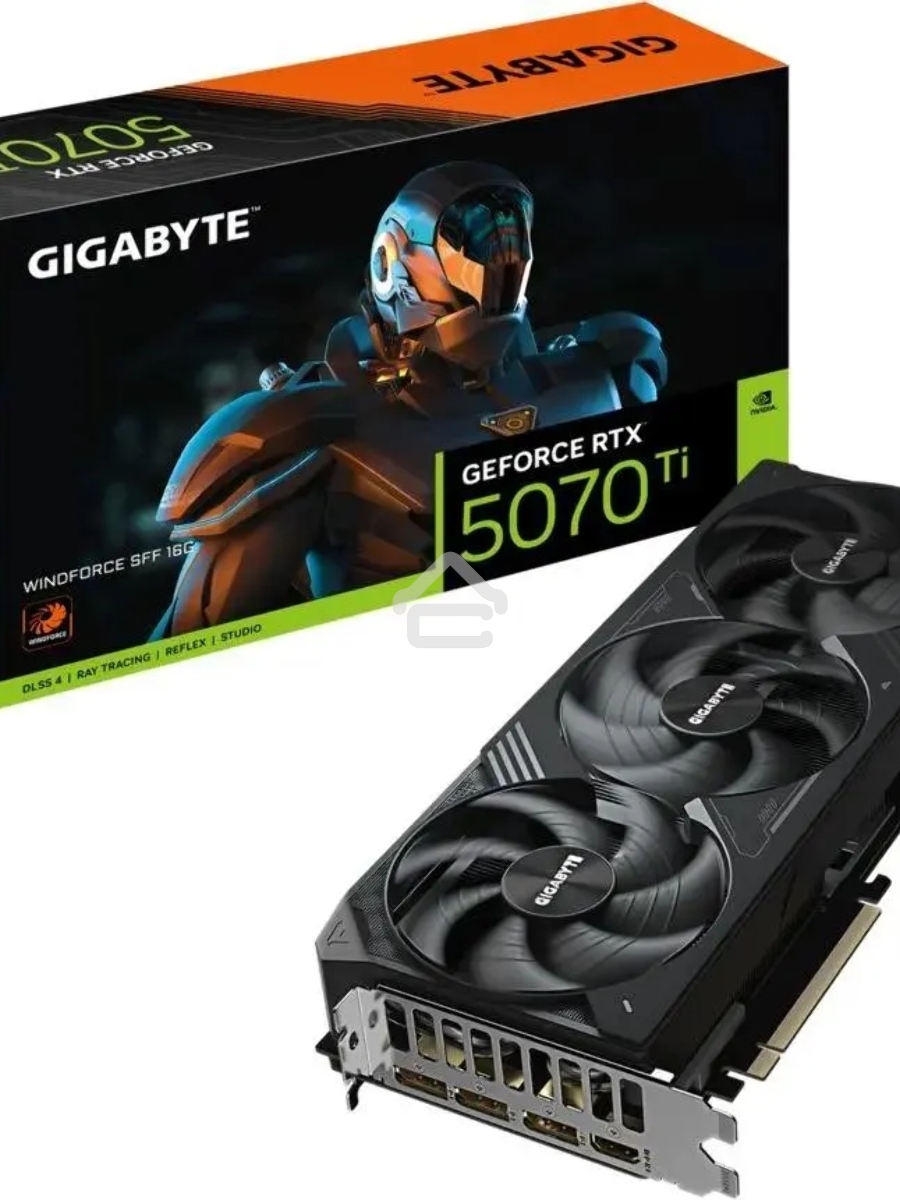 Видеокарта Gigabyte PCI-E GV-N507TWF3-16GD 1.0 NVIDIA GeForce RTX 5070TI 16Gb 256bit GDDR7 2452/28000 HDMIx1 DPx3 HDCP Ret