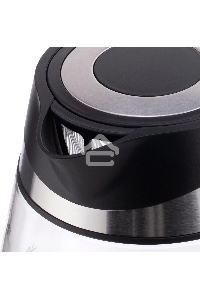 Чайник электрический Vitek VT-1177 1.7л. 2200Вт серебристый/черный корпус: стекло/металл/пластик
