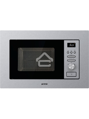Микроволновая печь встраиваемая Gorenje BM201AG1X нержавеющая сталь, 20 л, 800 Вт, переключатели - поворотный механизм/кнопки