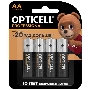 Элемент питания алкалиновый AA/LR6 (блист. 4шт) Professional Opticell 5052001