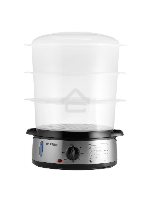 Пароварка Centek CT-1457  <9л>  800Вт, стальной корпус, таймер 60 мин, 3 контейнера