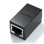 Модуль RJ-45 (F) <->RJ-45(F) ,FTP, проходной, ABS пластик, черный, кат. 5e VCOM <CT251S>