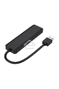 Концентратор USB 3.0 Gembird UHB-C414, 4 порта, кабель 19см, с доп питанием (Type-C)