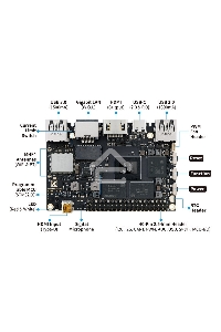 Одноплатный компьютер Khadas VIM4 ARM Cortex-A73 4-Core + Cortex-A53 4-Core Amlogic A311D2 2.2GHz 8+32GB